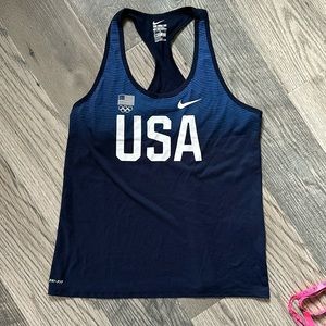 Nike Women's Olympic Team USA Navy Tank Top
size XL